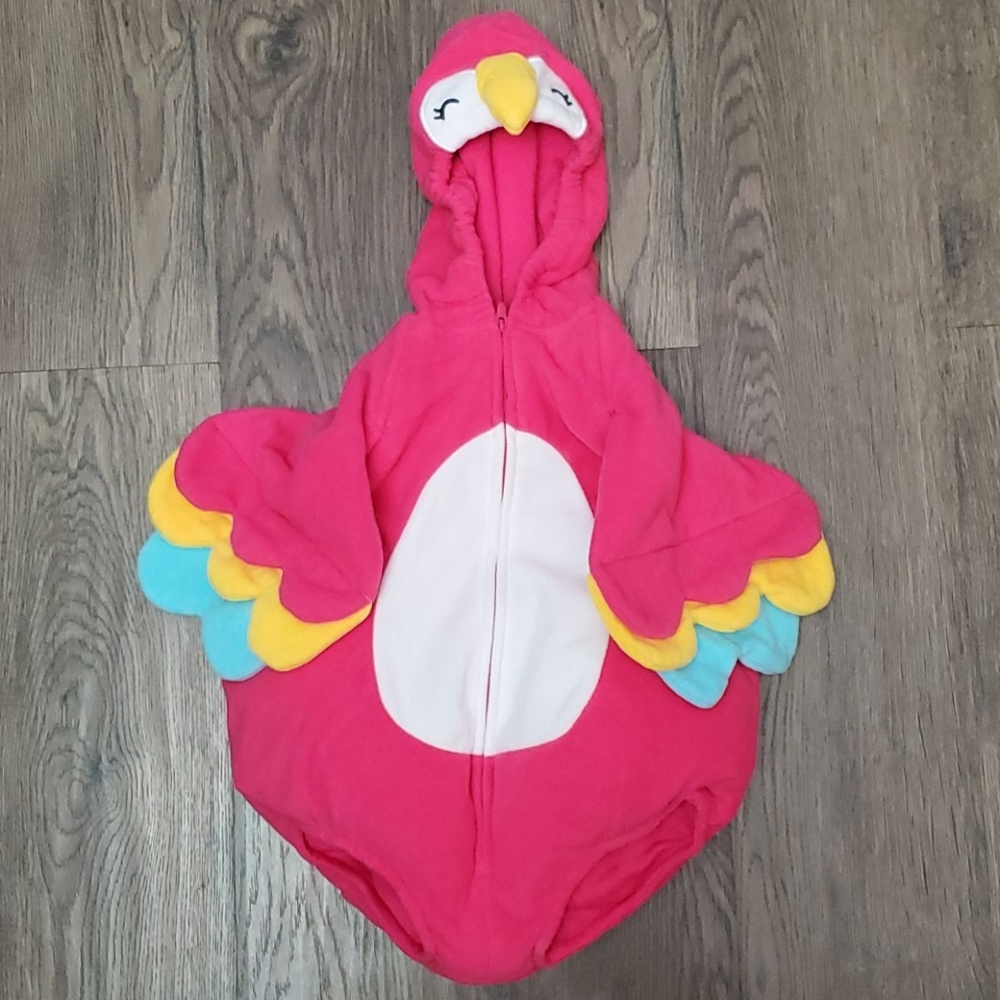 12 month girl pink partot costume